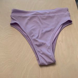 Target high waisted light purple  bathing suit bottoms